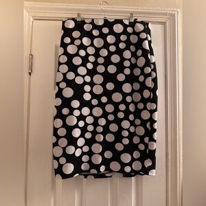 Polka Dot Black and White Skirt
